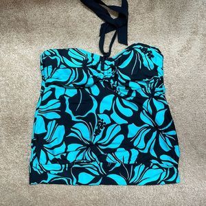 EUC Dana Buchman Tankini Halter Neck